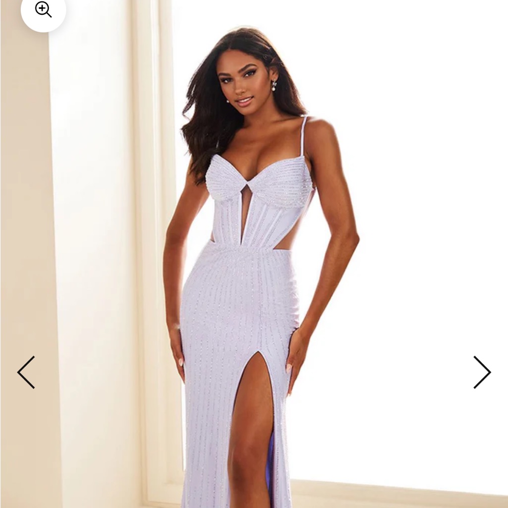 Elle Wilde Ew36052 Lavender Prom Dress Excellent Condition